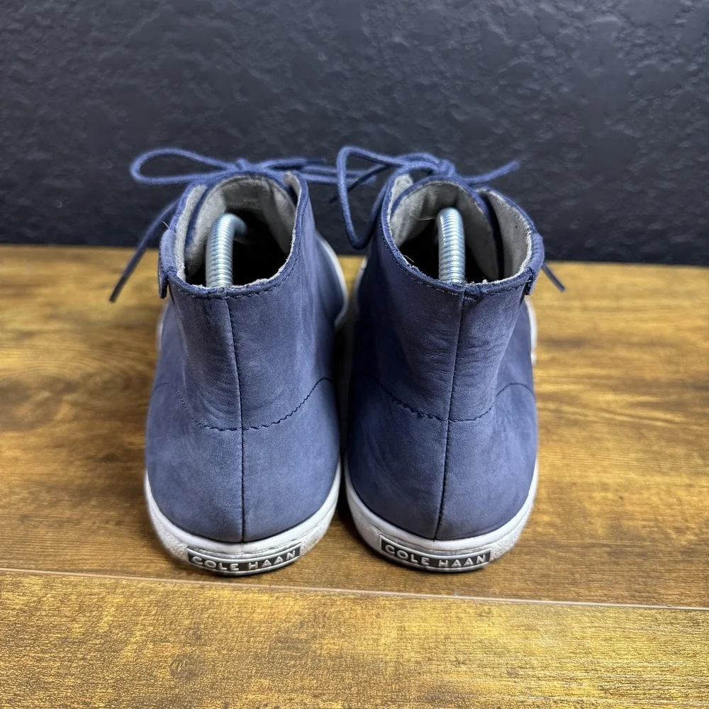 Cole Haan Pinch Maine C21071 Blue Leather Chukka Boots Mens 8.5M